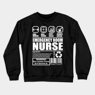 ER Nurse, Emergency Nurse, ER Nurse Stethoscope, Emergency Department Nurse Appreciation Crewneck Sweatshirt